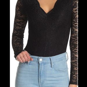 NWT Socialite lace bodysuit, size M